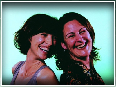 women laughing image