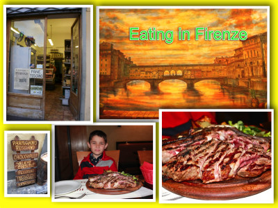 Eating in Firenze London Mums magazine collage