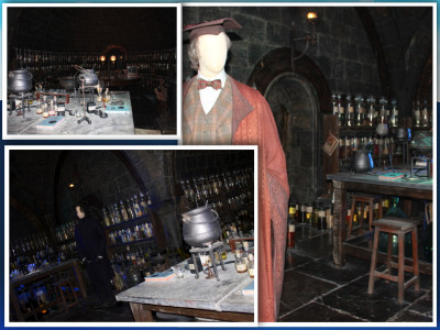 Harry Potter Studio Tour Potion's classroom London Mums magazine collage