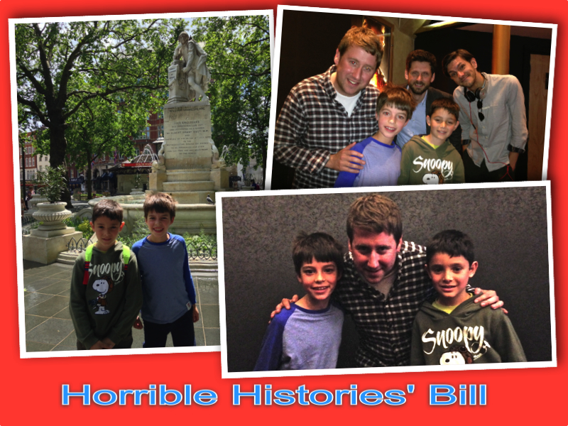 Horrible Histories Bill William Shakespeare collage