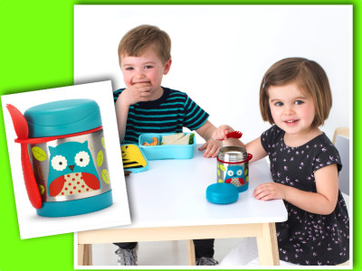 Insulated food jar back to school collage