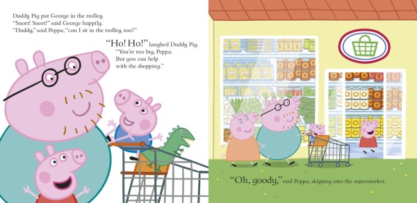 Let's Go Shopping Peppa Pig spread one
