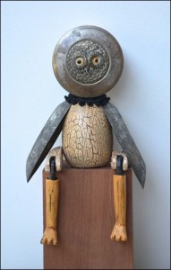 putney artists open house Sitting Owl by Sophie Marsham