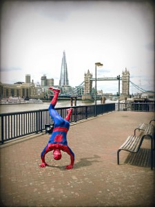 London Mums annual Christmas party spiderman (2)