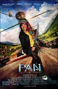 PAN postcard monica sword fighting pirate