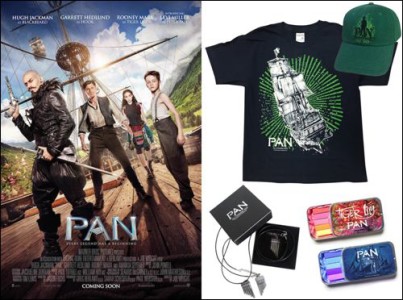 PAN hugh jackman movie kids set merchandising competition
