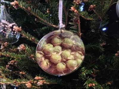 Baubles & Christmas Tree Decorations table brussel sprouts