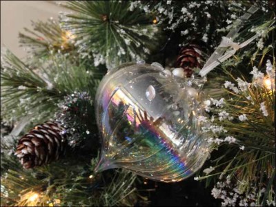 Baubles & Christmas Tree Decorations table pine cones