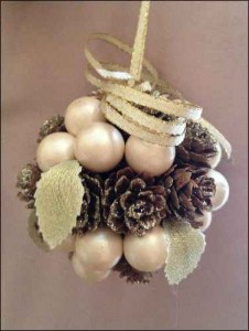 Baubles & Christmas Tree Decorations table pine white