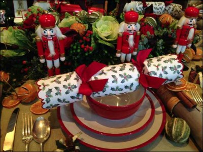 Baubles & Christmas Tree Decorations table red