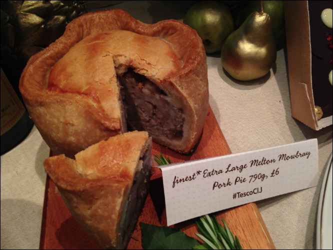 Christmas food pork pie