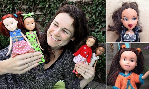 FROM JOHN JEFFAY AT CASCADE NEWS LTD 0161 660 8087 / 07771 957773 john@cascadenews.co.uk / www.cascadenews.co.uk Syndicated for Colchester Gazette A doll BEFORE being made under A MUM is giving glamorous Bratz dolls a ìmake-underî ñ so they look more natural. Katie Chappell, 41, has set up business taking over-styled dolls and gives them a new lease of life ñ free from excessive make-up, short skirts and pouting. She was fed up with her daughters playing with doe-eyed, lipstick-caked, under-dressed dolls has started a business giving them a make-under. Katie Chappell, 41, Katie, 41 , of Harsnett Road, Colchester, Essex, has sold dolls to 35 to people across the world, including Australia and America, and has launched a Facebook page, Ruthie Dolls.