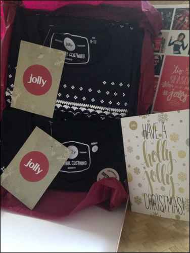 jolly jumpers card xmas gift box
