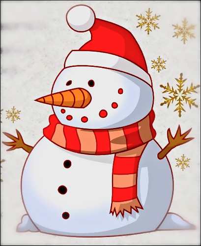 winter fair xmas snowman santa