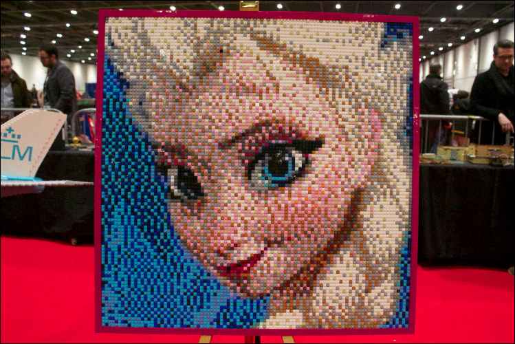 Brick lego show frozen