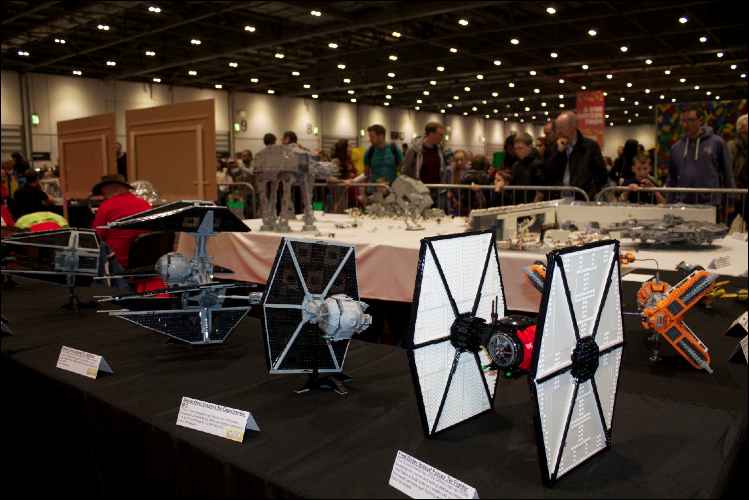 brick lego show star wars installation