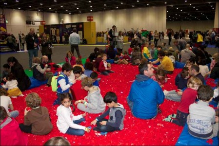 brick lego show swimming in lego pits