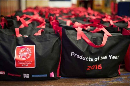Product of the Year Awards 2016 goodie bags