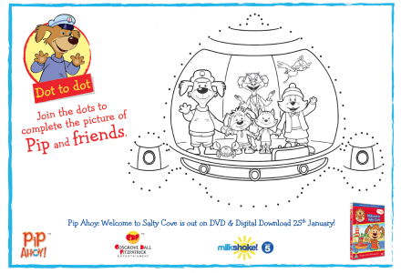 Win 1 of 3 prizes bundles and DVD Pip Ahoy Welcome to Salty Cove & FREE ACTIVITY SHEETS DOWNLOAD 1