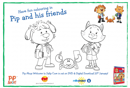 Win 1 of 3 prizes bundles and DVD Pip Ahoy Welcome to Salty Cove & FREE ACTIVITY SHEETS DOWNLOAD