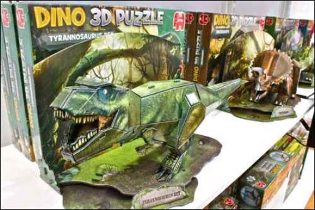 PG20-21 TOY TRENDS 3D puzzles images - Jumbo 3D puzzle dinosaur trex