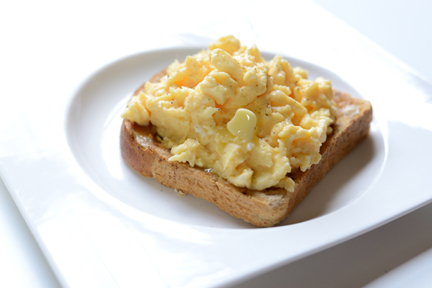 Scrambled Eggs on Toast
