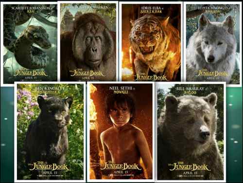 The Jungle book posters collage
