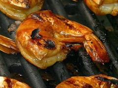 grilled prawns