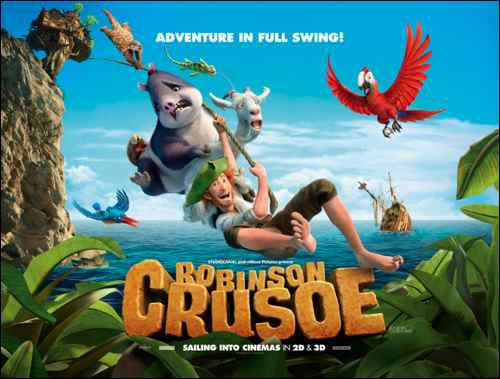 Robinson Crusoe QUAD film poster london mums magazine