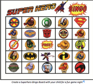 DIY Games Bingo activities with kids