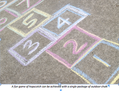 DIY Games Hopscotch activities with kids