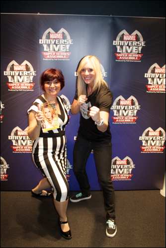 Marvel Universe Live London monica and black widow
