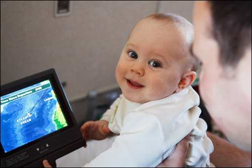Tips for flying with kids long haul -baby