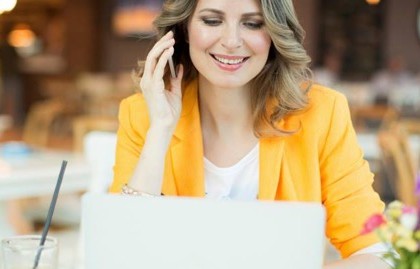 woman working