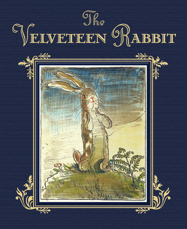 children's blue book cover the velveteen rabbit