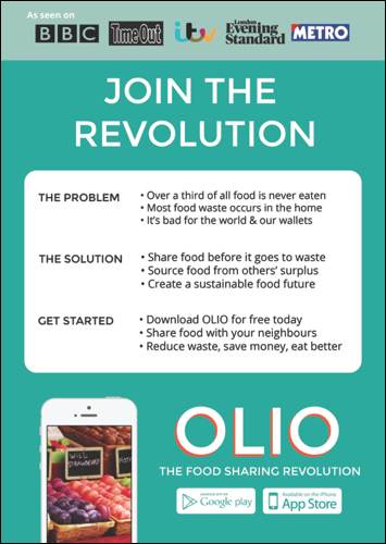 newsletter waste recycling message OLIOposter