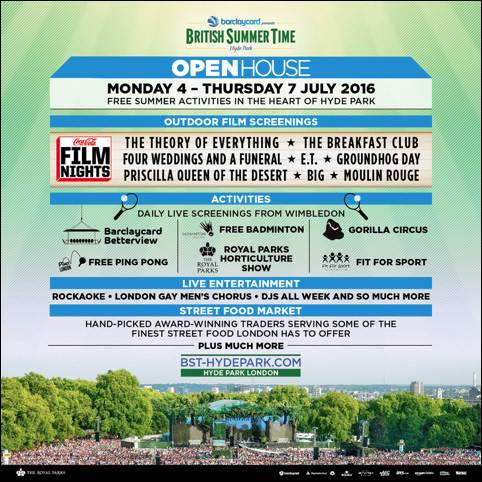 BST Hyde Park Open House poster