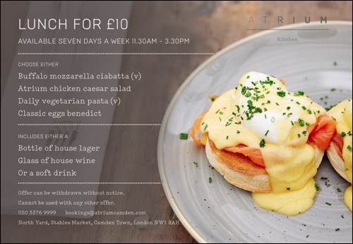 Atrium Kitchen reader offer