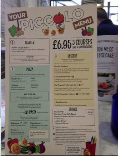 pizza piccolo menu