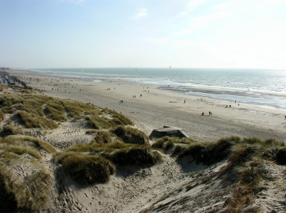 beach in france at calais stella plage