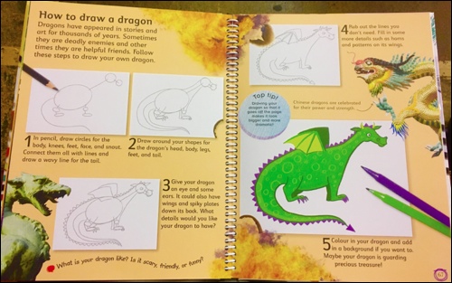 how to draw book dragon photo-full
