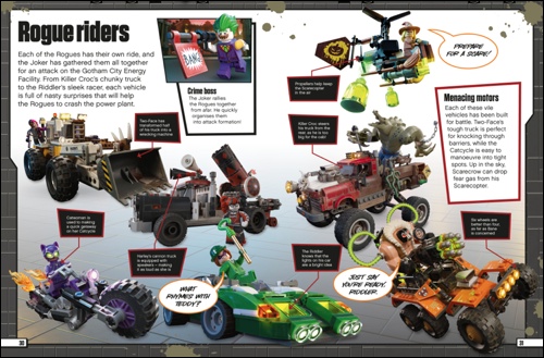 Lego batman DK books Rogue riders spread