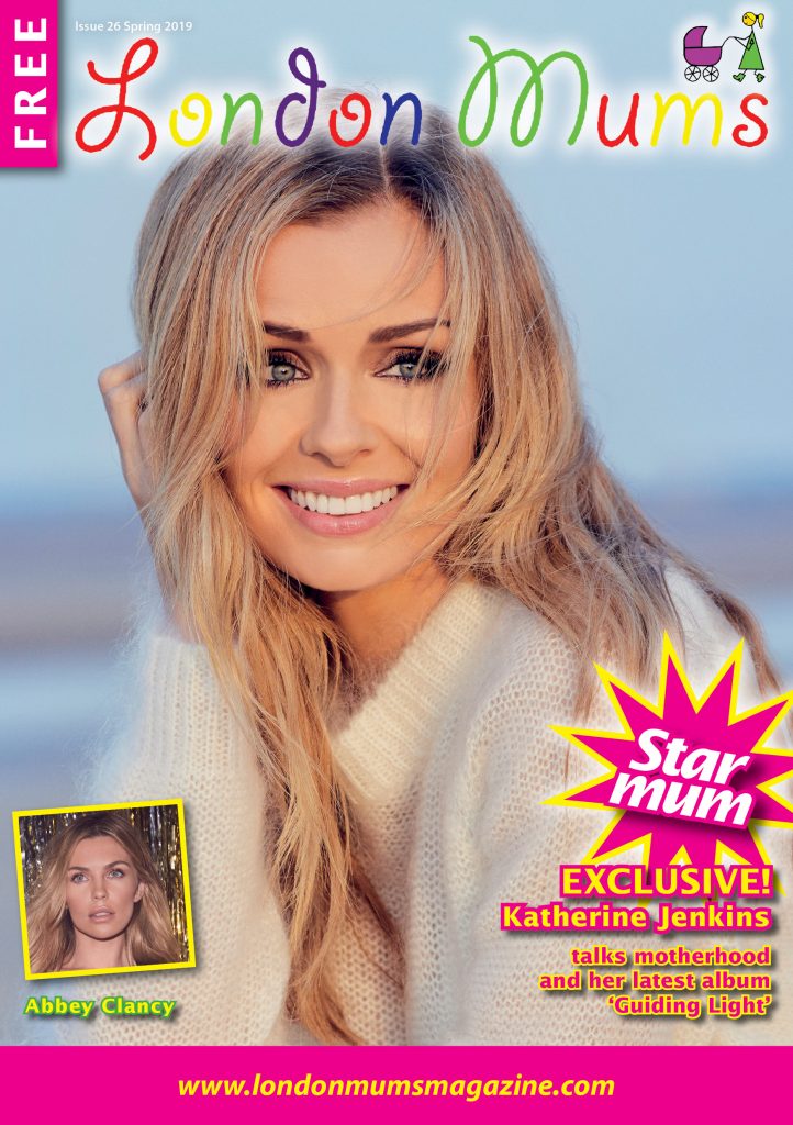 Katherine Jenkins on 2019 cover of London Mums magazine