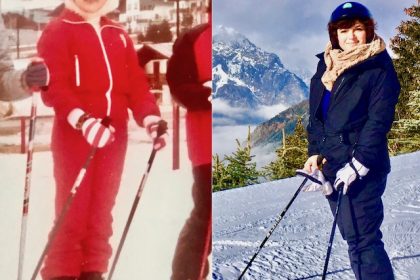 skiing in the Dolomites and in France