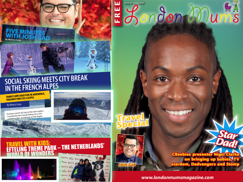 Nigel Clarke posing for cover of mums magazine 