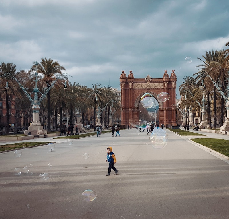 barcelona big city square
