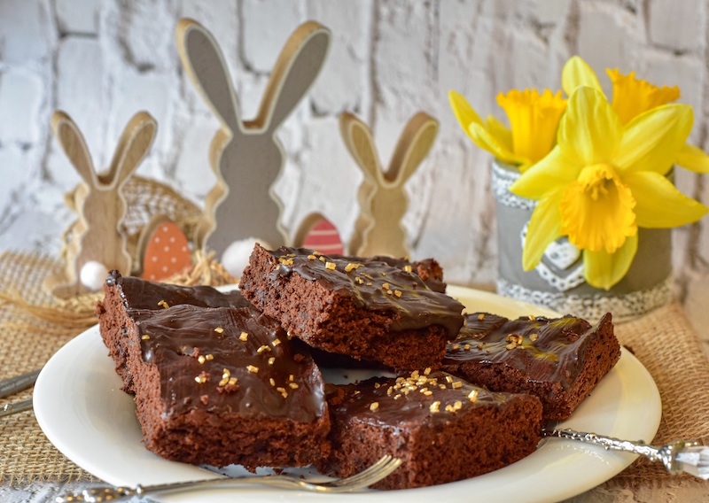Peanut butter & chocolate brownies