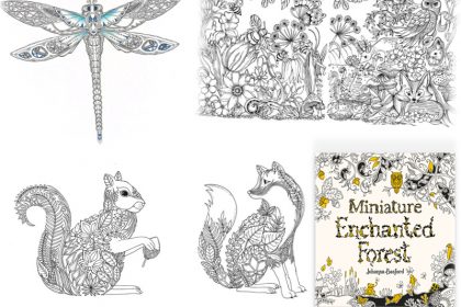 book collage miniature enchanted forest