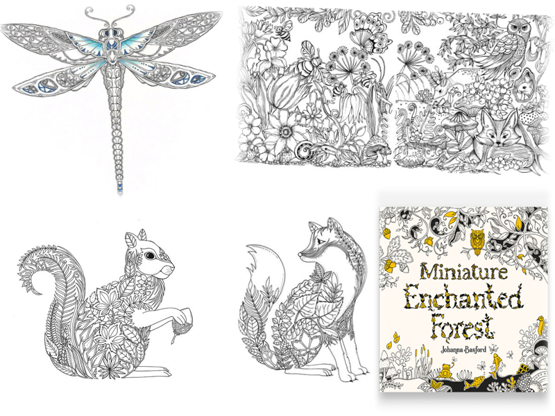 book collage miniature enchanted forest