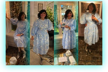 fashion in 2022 monica costa puffer sleeves dress